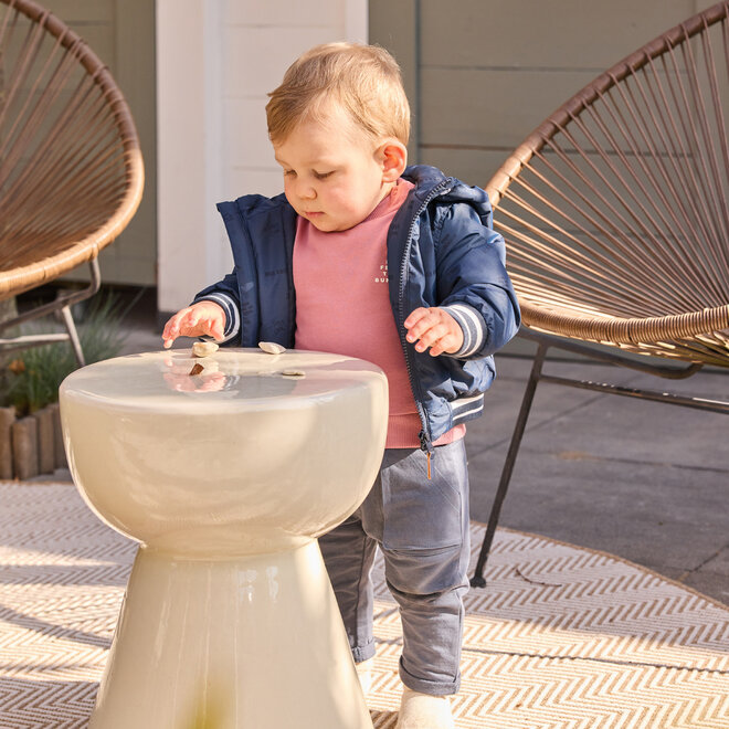 Dirkje boys' jogging trousers loose fit steel blue pockets