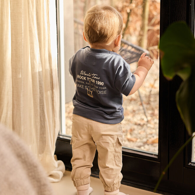 Dirkje boys' trousers loose fit sand cargo