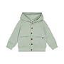 Dirkje boys' cardigan soft green hood