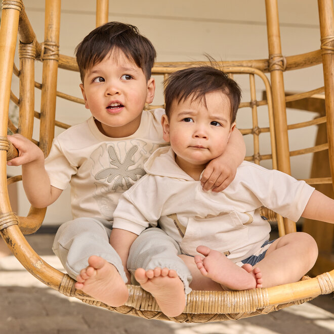 Dirkje jongens T-shirt loose fit off white surf