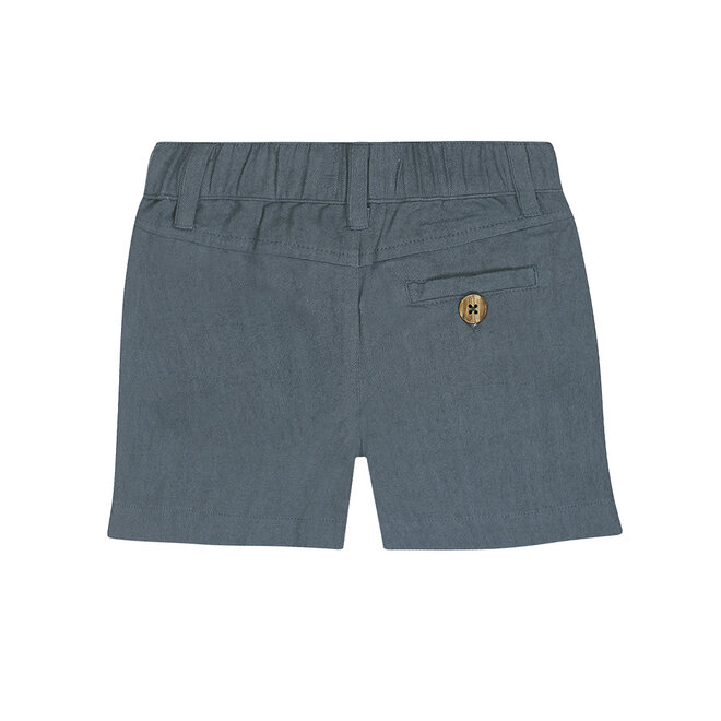 Dirkje Jungen-Shorts Stahlblau Leinen