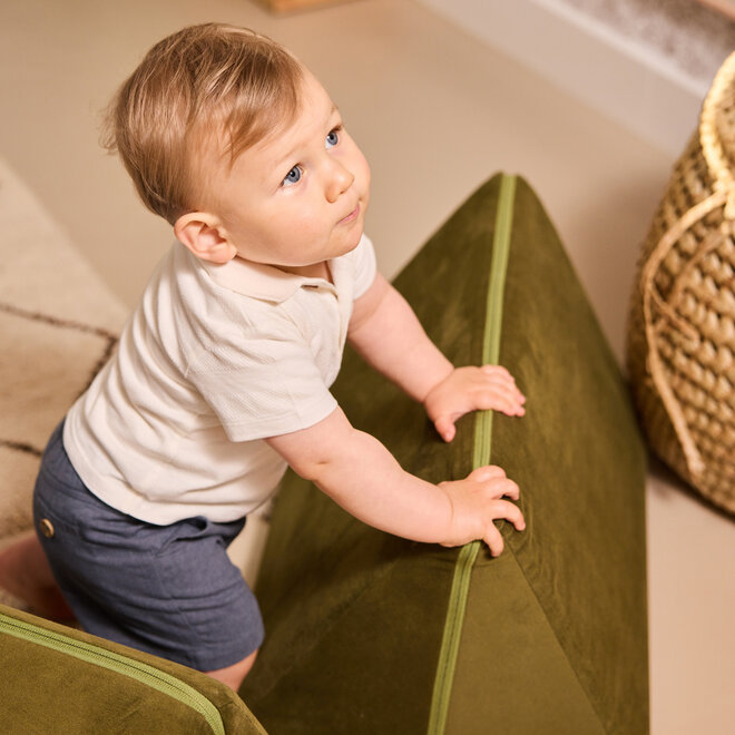 Dirkje Jungen-Shorts Stahlblau Leinen