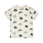Dirkje boys' T-shirt off-white turtle