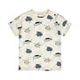 Dirkje jongens T-shirt off white turtle