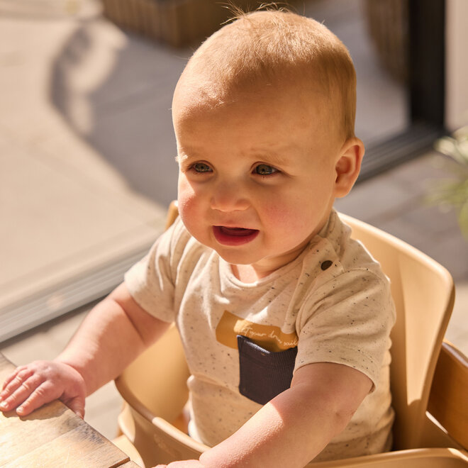 Dirkje Jungen Set Shirt Shorts off white dunkelblau