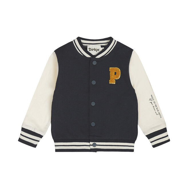 Dirkje Jungen Baseballjacke Dunkelblau