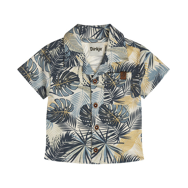 Dirkje Jungen Bluse Dunkelblau Tropical