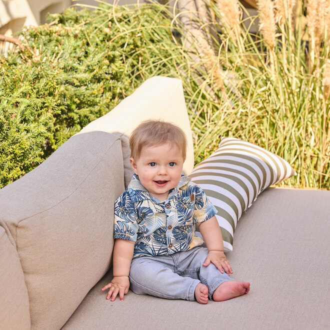 Dirkje boys' blouse dark blue tropical