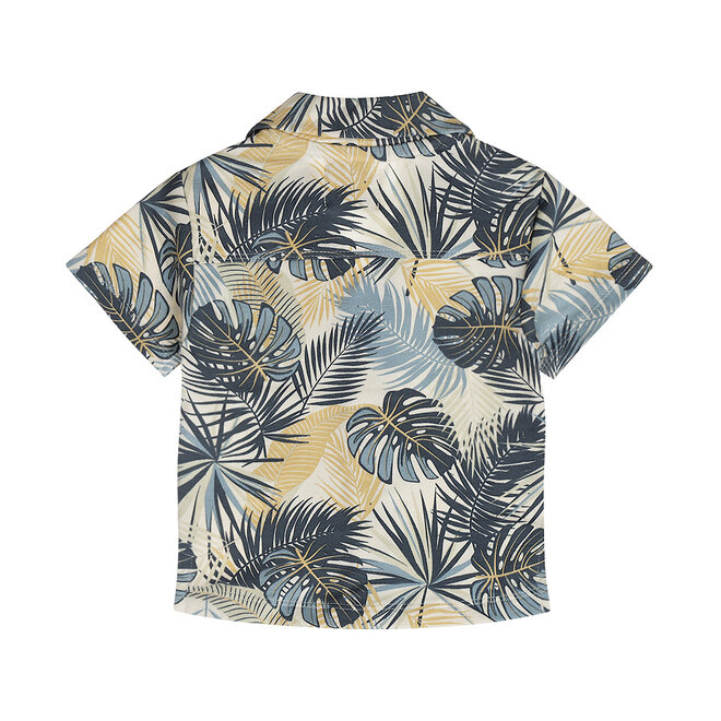 Dirkje boys' blouse dark blue tropical