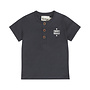 Dirkje boys' T-shirt dark blue buttons