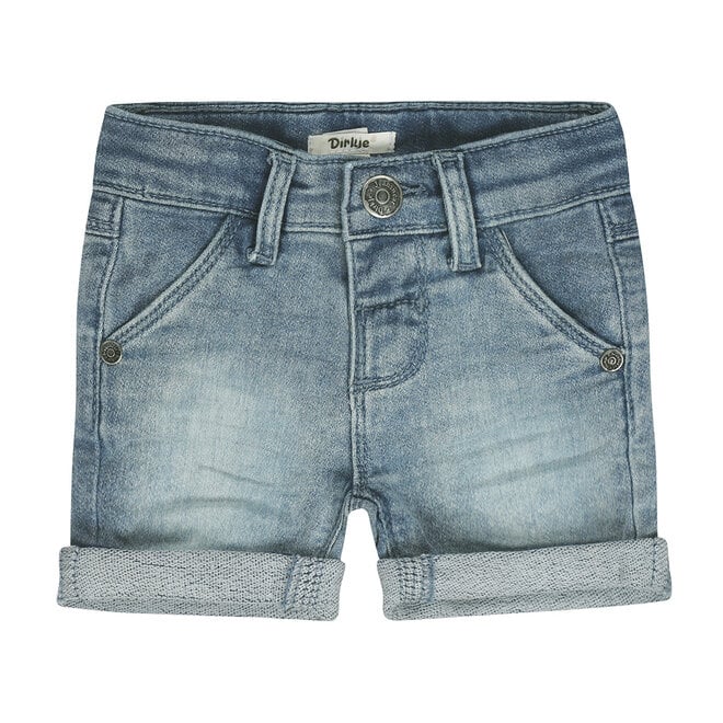 Dirkje boys' jeans shorts blue regular fit