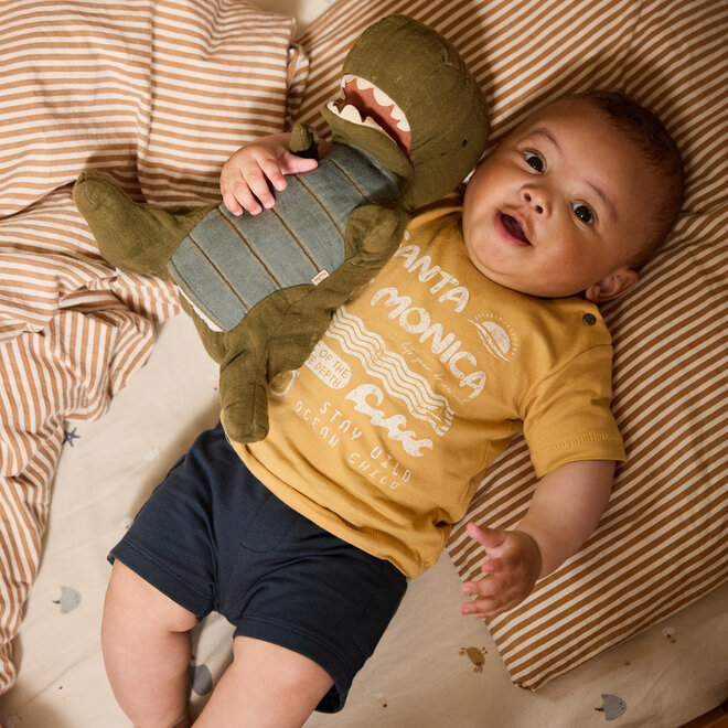 Dirkje jongens jogging shorts donkerblauw zakken