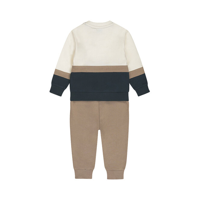 Dirkje boys' set jumper jogging bottoms dark blue brown