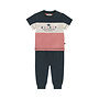 Dirkje boys' set shirt jogging bottoms dark blue old pink