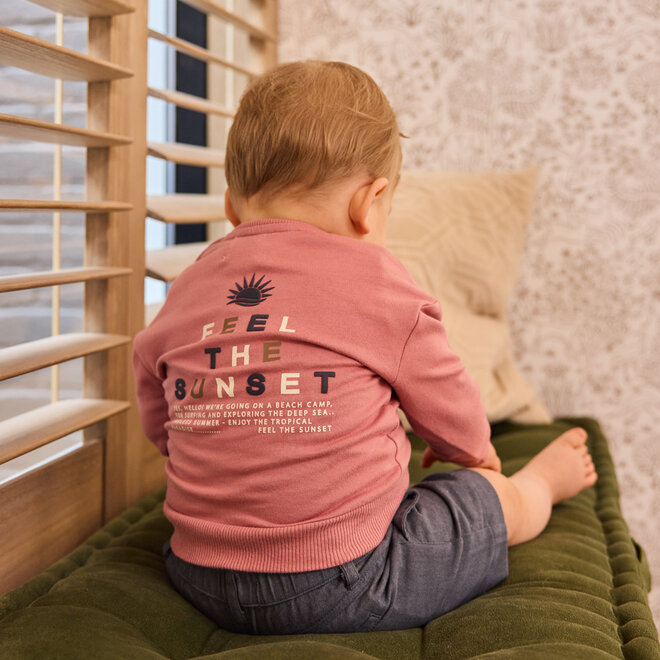 Dirkje boys' jumper old pink sunset