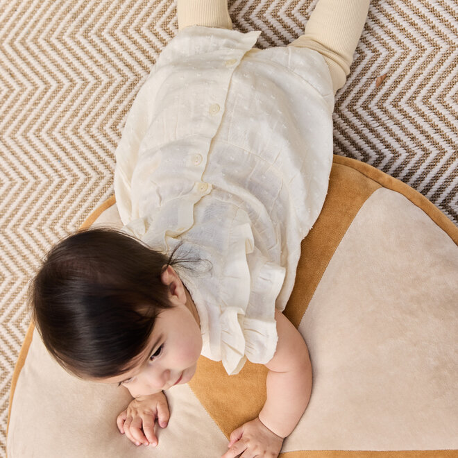 Dirkje girls' set leggings off-white leopard print beige