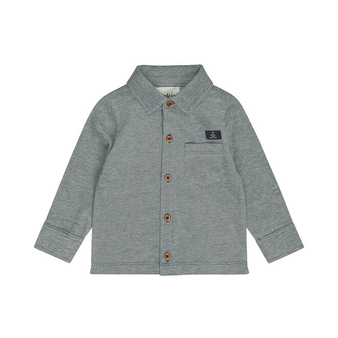 Dirkje boys' blouse dark blue cotton