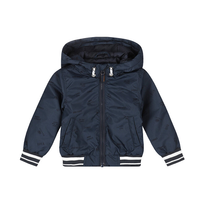 Dirkje boys' summer coat dark blue water-repellent