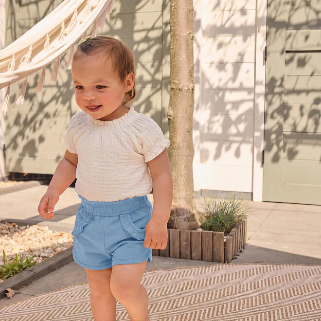 Dirkje meisjes jogging shorts lichtblauw
