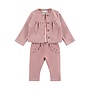Dirkje Mädchen-Set: rosa Strickjacke, Shirt, Hose
