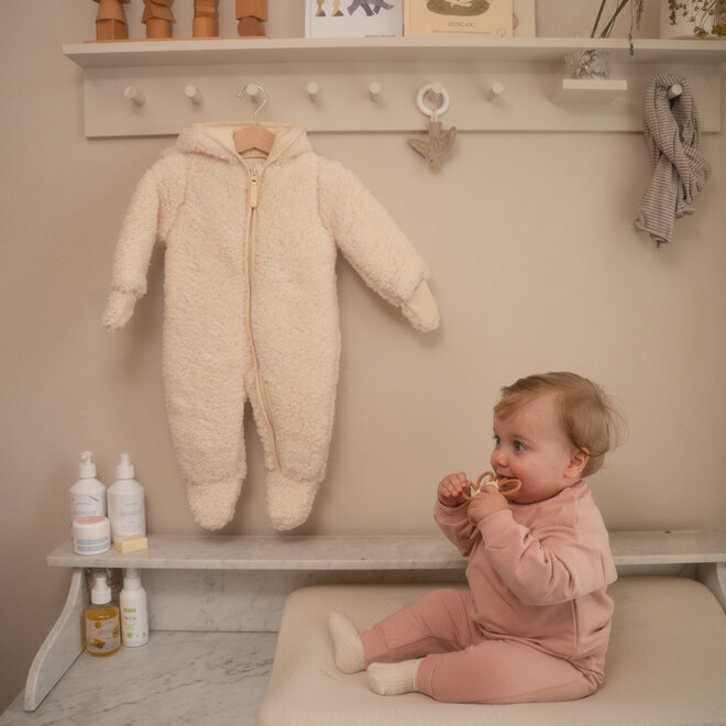 Dirkje meisjes set lichtroze sweater broek strikjes