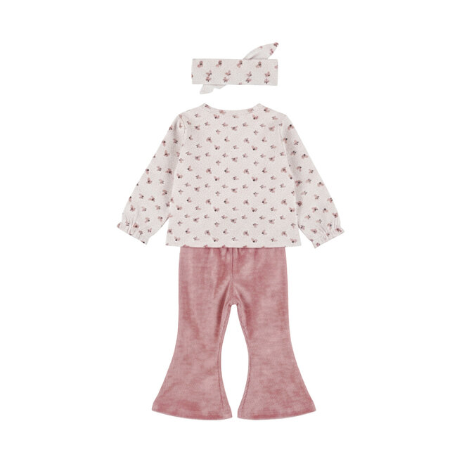 Dirkje meisjes set off white longsleeve broek haarband