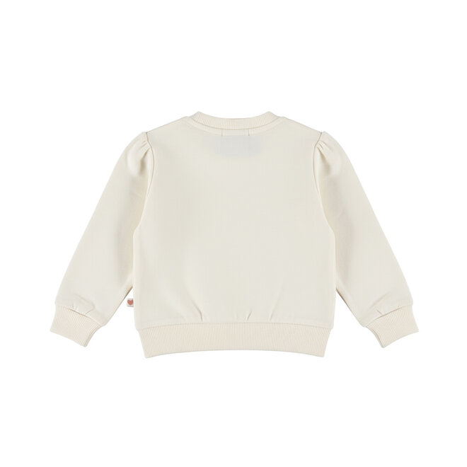 Dirkje Mädchen-Pullover: cremefarben mit Schleifen