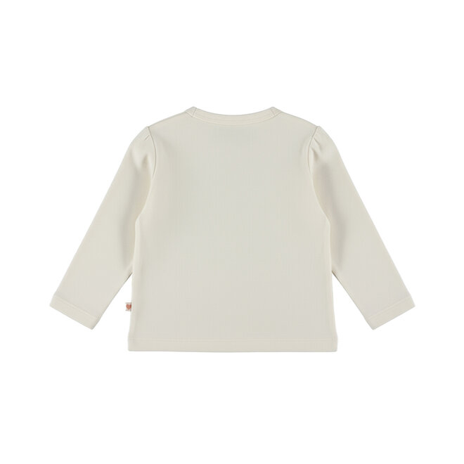 Dirkje meisjes longsleeve off white hertje