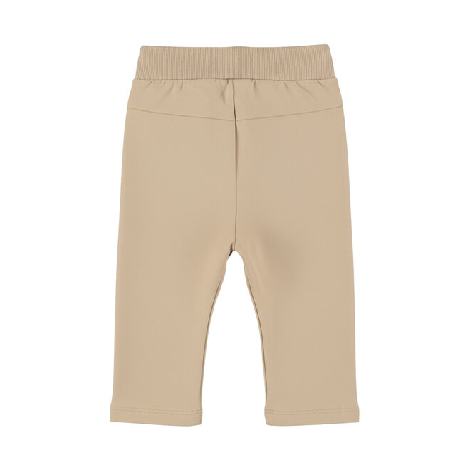 Dirkje Jungen-Jogginghose, locker sitzend, beige, mit coolen Kniepolstern