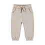 Dirkje boys’ loose-fit trousers, grey chequered pattern