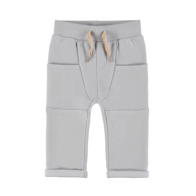 Dirkje boys’ loose-fit jogging bottoms, grey, side pockets