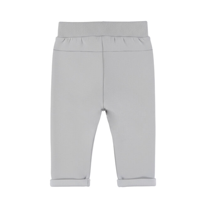 Dirkje Jungen-Jogginghose, locker sitzend, grau, Seitentaschen