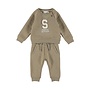 Dirkje Jungen-Set: grüner Pullover und Jogginghose