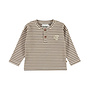 Dirkje Jungen-Langarmshirt, grün gestreift