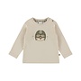 Dirkje Jungen-Langarmshirt, cremefarben, Tiger