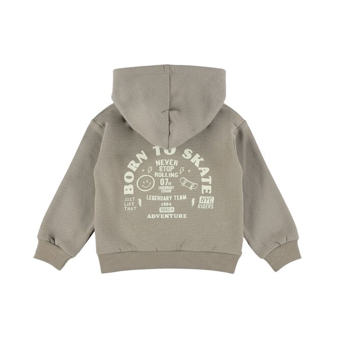 Dirkje jongens loose fit hoodie groen skate