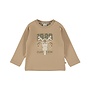 Dirkje jongens longsleeve bruin motor