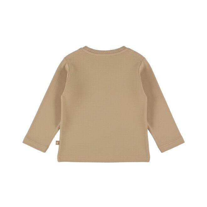 Dirkje jongens longsleeve bruin motor