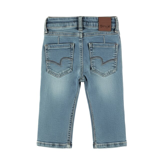 Dirkje boys’ loose-fit jeans, light blue