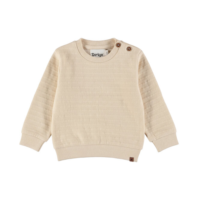 Dirkje boys’ jumper, off-white, textured