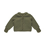 Dirkje boys’ baby teddy coat, green, hooded