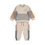 Dirkje jongens set sweater broek off white beige blauw