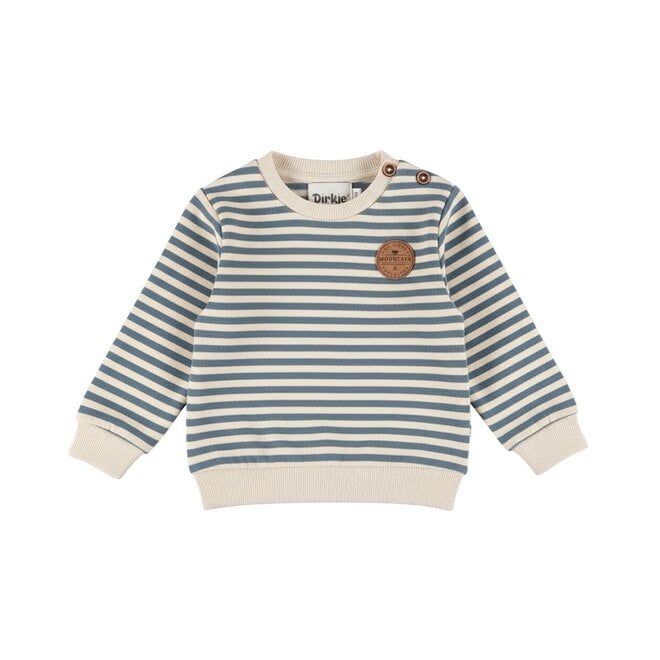 Dirkje jongens sweater blauw gestreept