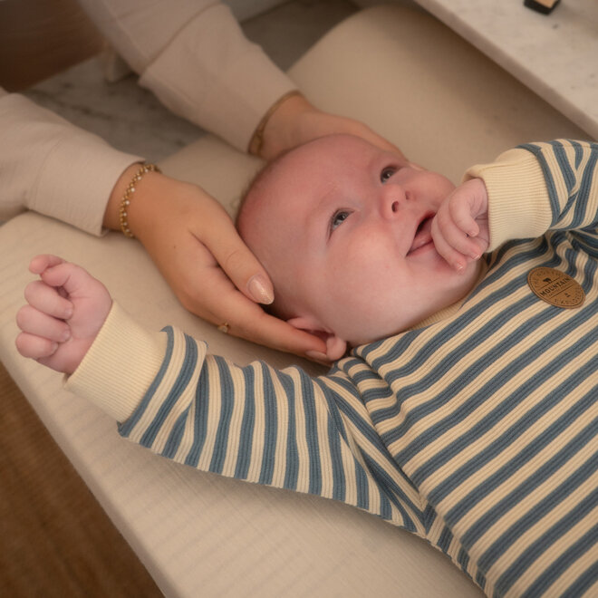 Dirkje jongens sweater blauw gestreept