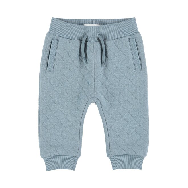 Dirkje jongens joggingbroek blauw structuur