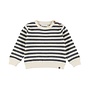 Dirkje Jungen-Sweatshirt, Off-White, gestreift