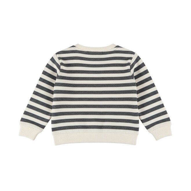 Dirkje boys’ jumper, off-white, striped