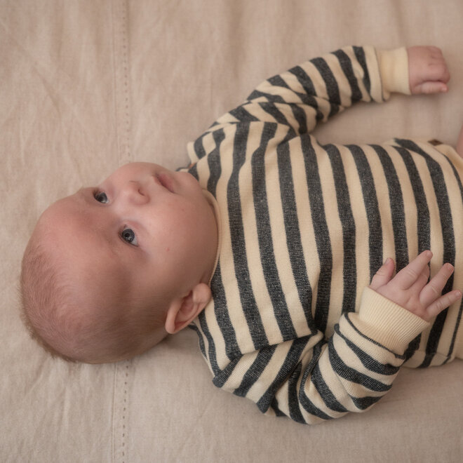 Dirkje boys’ jumper, off-white, striped