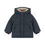 Dirkje jongens winterjas donkerblauw parka waterafstotend
