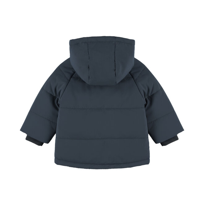 Dirkje boys’ winter coat, dark blue parka, water-repellent